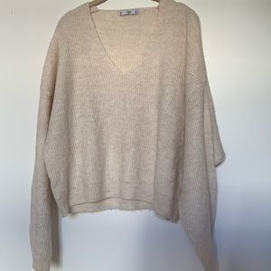 Mango cream oversized sweater